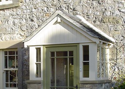 timber green door