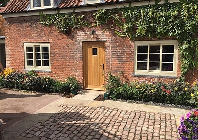 Belton yorkshire sliding sashes painted lawrence brick traditional oak front door